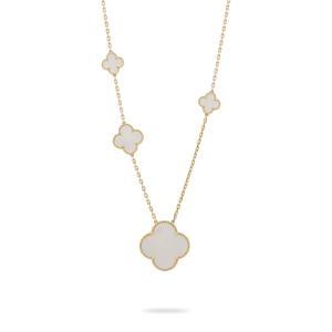 ヴァンクリーフ＆アーペル マジックアルハンブラ ロングネックレス 11モチーフ K18イエローゴールド ネックレス 未使用