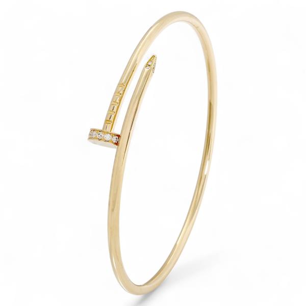 カルティエ ジュストアンクル スモールモデル K18イエローゴールド ブレスレット 中古