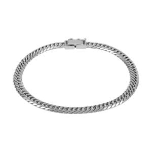 プラチナ850 喜平 アンクレット ダブル6面 約24cm 約49.38g