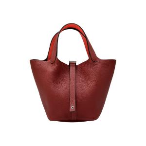 エルメス HERMES ピコタンロック PM トリヨンクレマンス ルージュアッシュ シルバー金具 W刻印 未使用 バッグ レディース｜gem-castle-yukizaki