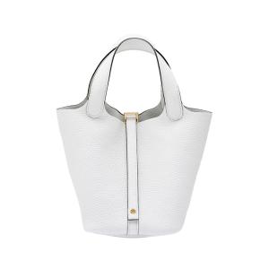 エルメス HERMES ピコタンロック PM トリヨンクレマンス ニューホワイト イエローゴールド金具 W刻印 未使用 バッグ レディース｜gem-castle-yukizaki