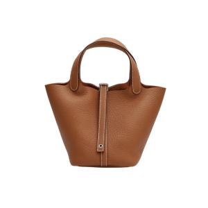 エルメス HERMES ピコタンロックPM トゴ ゴールド シルバー金具 K刻印 未使用 バッグ レディース