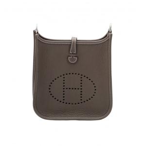 エルメス HERMES エブリンアマゾンTPM トリヨンクレマンス エトゥープ シルバー金具 K刻印 未使用 バッグ レディース