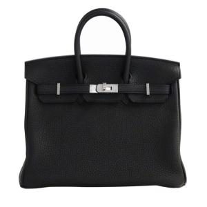 エルメス HERMES バーキン25 トゴ ブラック シルバー金具 G刻印 未使用 バッグ レディース