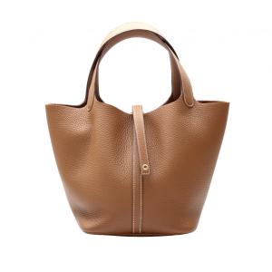 エルメス HERMES ピコタンロックPM トリヨンクレマンス ゴールド ゴールド金具 G刻印 未使用 バッグ レディース