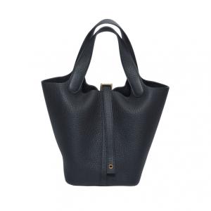 エルメス HERMES ピコタンロックPM トリヨンクレマンス ブラック ゴールド金具 G刻印 未使用 バッグ レディース