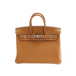 エルメス HERMES バーキン25 トゴ ゴールド シルバー金具 G刻印 未使用 バッグ レディース