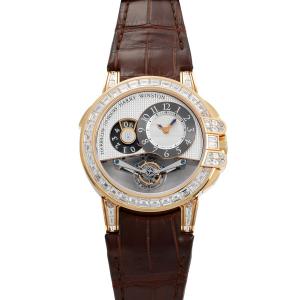 ハリー・ウィンストン HARRY WINSTON オーシャン トゥールビヨン ビッグデイト 世界限定5本 OCEMTD45RR003 シルバー/ブラック文字盤 アウトレット 腕時計 メンズ