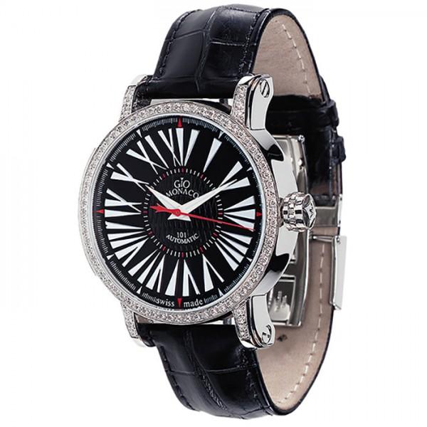 ジオ・モナコ GIO MONACO ワンオーワン 161A ブラック文字盤 新品 腕時計 メンズ