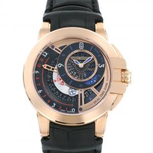 ハリー・ウィンストン HARRY WINSTON オーシャン デュアルタイム オートマティック OCEATZ44RR011 ブラック文字盤 アウトレット 腕時計 メンズ