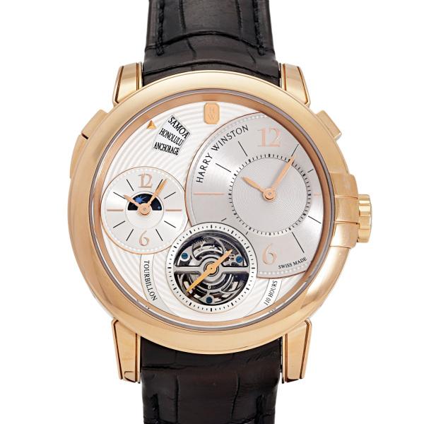 ハリー・ウィンストン HARRY WINSTON ミッドナイト GMT トゥールビヨン MIDATG...