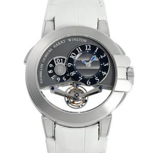 ハリー・ウィンストン HARRY WINSTON オーシャン トゥールビヨン ビッグデイト 世界限定25本 OCEMTD45WW002 グレー文字盤 新品 腕時計 メンズ