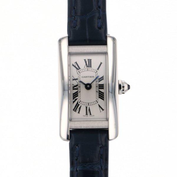 カルティエ Cartier タンク アメリカン ミニ WSTA0032 シルバー文字盤 中古 腕時計...