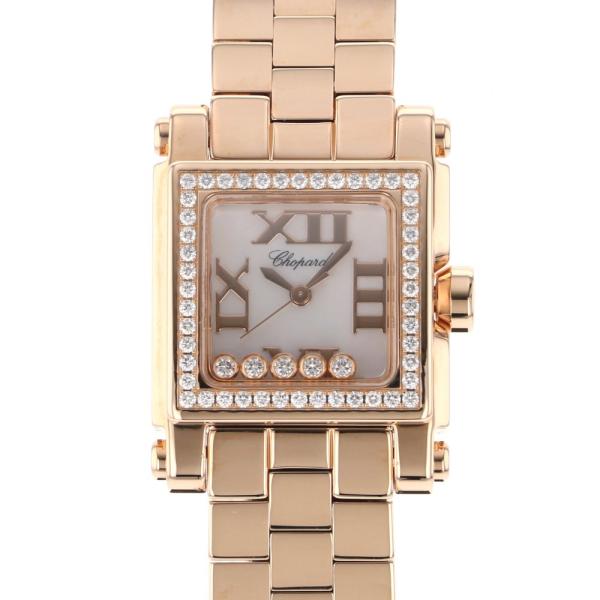 ショパール Chopard ハッピースポーツ スクエア ミニウォッチ 275349-5004 ホワイ...