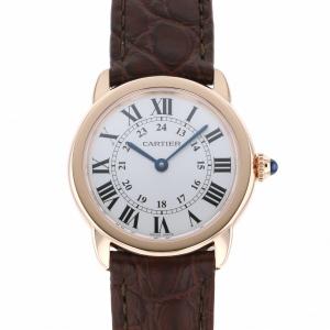 カルティエ Cartier ロンドソロ SM W6701007 シルバー文字盤 新品 腕時計 レディース｜gem-castle-yukizaki