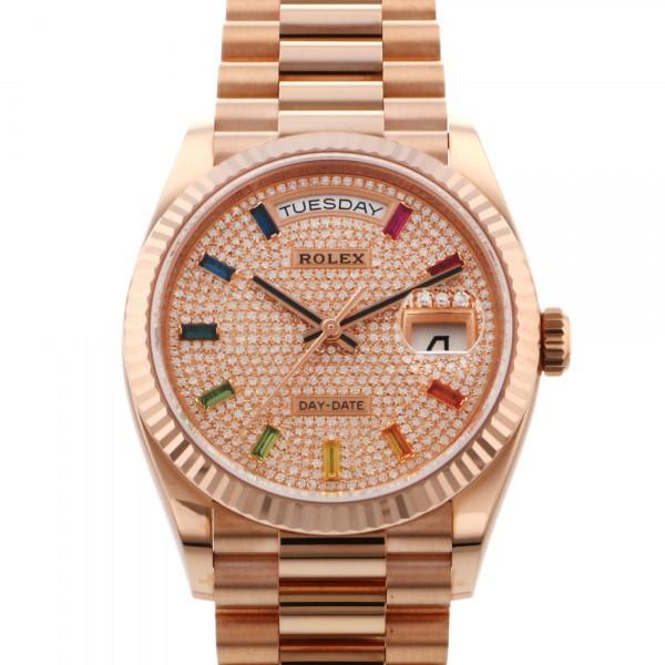 ロレックス ROLEX デイデイト 36 128235 全面ダイヤ文字盤 新品 腕時計 メンズ