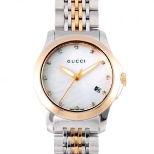 グッチ GUCCI YA126514 ホワイト文字盤 新品 腕時計 レディース