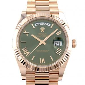ロレックス ROLEX デイデイト 40 228235 オリーブグリーンローマ文字盤 新品 腕時計 ...