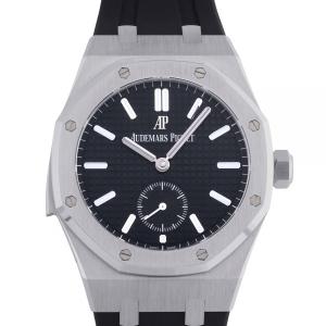 オーデマ・ピゲ AUDEMARS PIGUET ロイヤルオーク ミニッツリピーター スーパーソヌリ 特別限定20本 26591PT.OO.D002CR.01 ブラック文字盤 中古 腕時計 メンズ