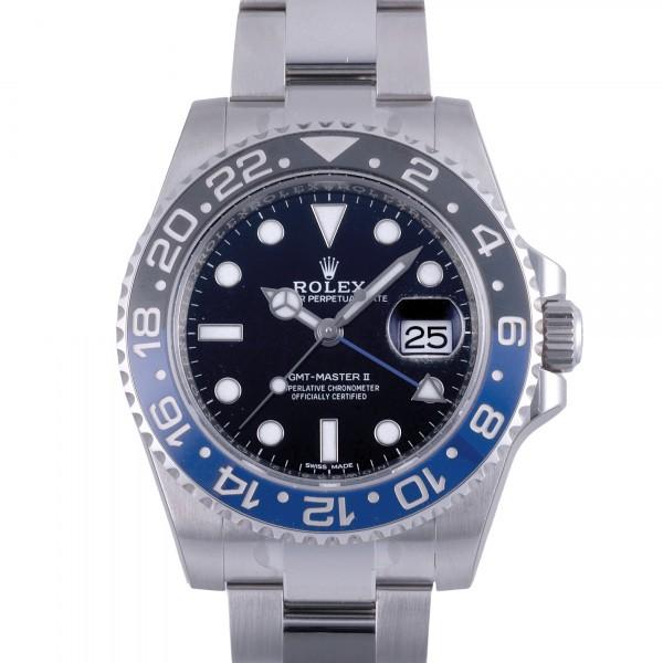 ロレックス ROLEX GMTマスター II 116710BLNR ブラック文字盤 新古品 腕時計 ...