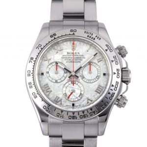 ロレックス ROLEX デイトナ メテオライト 116509 シルバーローマ文字盤 中古 腕時計 メ...