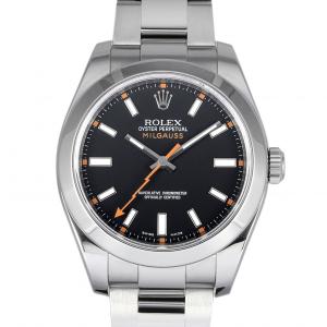 ロレックス ROLEX ミルガウス 116400 ブラック文字盤 中古 腕時計 メンズ