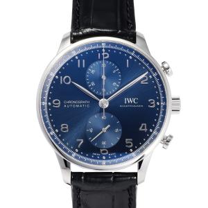 IWC ポルトギーゼ クロノグラフ IW371606 ブルー文字盤 新品 腕時計 メンズ｜gem-castle-yukizaki