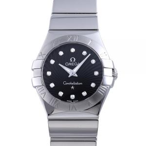 オメガ OMEGA コンステレーション クォーツ 27MM 123.10.27.60.51.002 ブラック文字盤 新品 腕時計 レディース