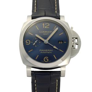 パネライ PANERAI ルミノール GMT PAM01033 ブルー文字盤 中古 腕時計 メンズ｜gem-castle-yukizaki