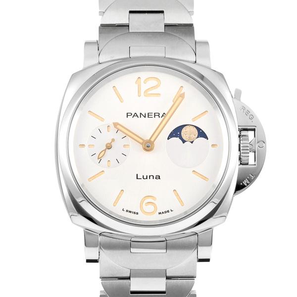 パネライ PANERAI ルミノール ドゥエ ルナ PAM01301 ホワイト文字盤 新品 腕時計 ...