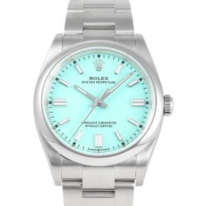 ロレックス ROLEX オイスターパーペチュアル 126000 ターコイズブルー文字盤 中古 腕時計 メンズ｜gem-castle-yukizaki