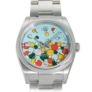 ロレックス ROLEX オイスターパーペチュアル 36 セレブレーション 126000 ターコイズブルー文字盤 未使用 腕時計 メンズ｜gem-castle-yukizaki