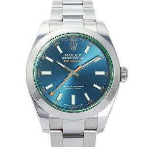 ロレックス ROLEX ミルガウス 116400GV Zブルー文字盤 中古 腕時計 メンズ