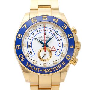 ロレックス ROLEX ヨットマスターII 116688 ホワイト/青針文字盤 中古 腕時計 メンズ