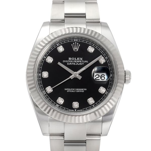 ロレックス ROLEX デイトジャスト 41 126334G ブライトブラック文字盤 新品 腕時計 ...
