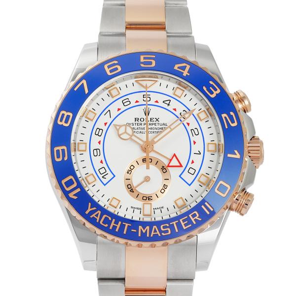 ロレックス ROLEX ヨットマスターII 116681 ホワイト/ベンツ針文字盤 新品 腕時計 メ...