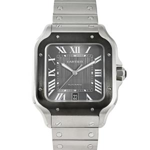 カルティエ Cartier サントス ドゥ カルティエ ウォッチ LM WSSA0037 グレー文字盤 新品 腕時計 メンズ｜gem-castle-yukizaki