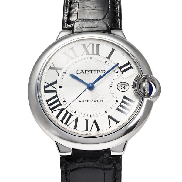 カルティエ Cartier バロンブルー LM W69016Z4 シルバーローマ文字盤 中古 腕時計...