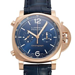 パネライ PANERAI ルミノール クロノ ゴールドテック ブルー ノッテ PAM01111 ブルー文字盤 未使用 腕時計 メンズ｜gem-castle-yukizaki