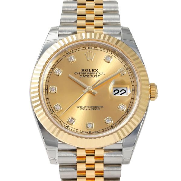 ロレックス ROLEX デイトジャスト 41 126333G シャンパン文字盤 中古 腕時計 メンズ