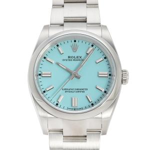 ロレックス ROLEX オイスターパーペチュアル 36 126000 ターコイズブルー文字盤 新品 腕時計 メンズ｜gem-castle-yukizaki