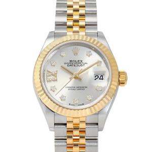 ロレックス ROLEX デイトジャスト 28 279173G シルバー(IXダイヤ)文字盤 新品 腕時計 レディース｜gem-castle-yukizaki