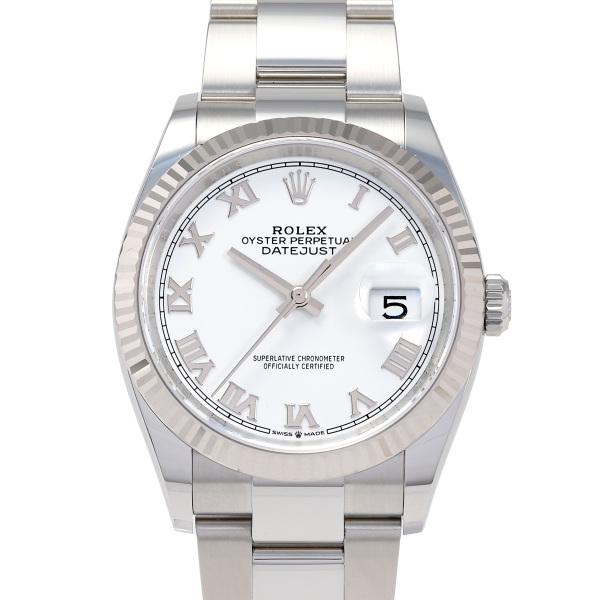 ロレックス ROLEX デイトジャスト 36 126234 ホワイトローマ文字盤 新品 腕時計 メン...