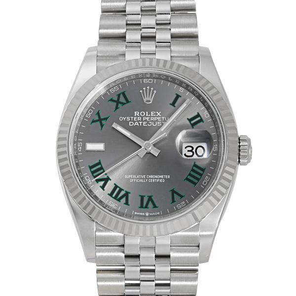 ロレックス ROLEX デイトジャスト 36 126234 スレート/グリーンローマ文字盤 新品 腕...