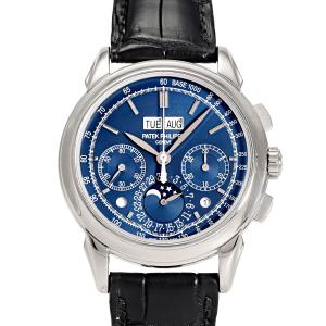 パテック・フィリップ PATEK PHILIPPE グランドコンプリケーション パーペチュアルカレンダー クロノグラフ 5270G-014 ブルー文字盤 中古 腕時計 メンズ