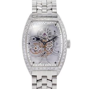 フランク・ミュラー FRANCK MULLER トノウカーベックス セブンデイズ パワーリザーブ スケルトン 8880BS6SQTDP シルバー文字盤 中古 腕時計 メンズ