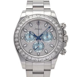 ロレックス ROLEX コスモグラフ デイトナ パヴェダイヤ 116576TBR ダイヤ/アイスブルー文字盤 中古 腕時計 メンズ