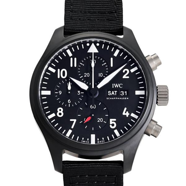 IWC パイロットウォッチ クロノグラフ ・トップガン IW389101 ブラック文字盤 新品 腕時...