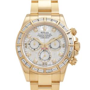 ロレックス ROLEX コスモグラフ デイトナ 116568BR ホワイト/8PD文字盤 中古 腕時計 メンズ