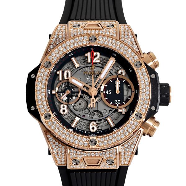 ウブロ HUBLOT ビッグバン ウニコ キングゴールド パヴェ 441.OX.1180.RX.17...
